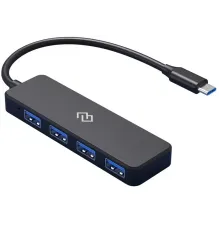 Разветвитель USB-C Digma DHUB-4USB-C-2.0 4порт. черный