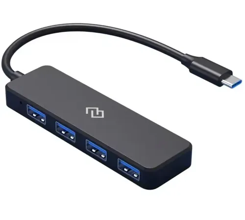 Разветвитель USB-C Digma DHUB-4USB-C-2.0 4порт. черный
