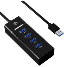 Разветвитель USB-C Digma DHUB-4USB-C-3.0 4порт. черный