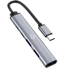 Разветвитель USB-C Digma DHUB-5USB-AC-3.0 5порт. черный