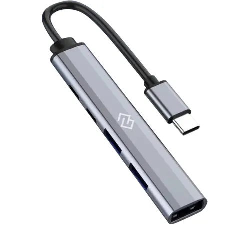 Разветвитель USB-C Digma DHUB-5USB-AC-3.0 5порт. черный