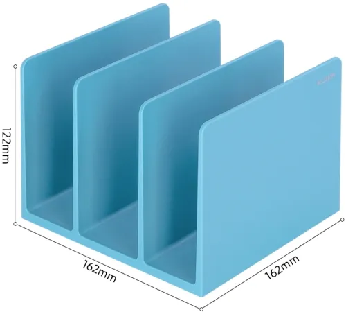 Подставка-ограничитель для книг Deli NS006BLUE Nusign 162x162x122мм синий Подставка-ограничитель для книг Deli NS006BLUE Nusign 162x162x122мм синий