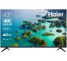 Телевизор LED Haier 43" Smart TV S2 Frameless черный 4K Ultra HD 60Hz DVB-T DVB-T2 DVB-C DVB-S2 USB WiFi Smart TV (RUS)