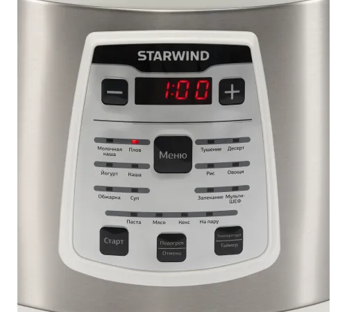 Мультиварка Starwind SMC4200 5л 900Вт белый/серебристый Мультиварка Starwind SMC4200 5л 900Вт белый/серебристый