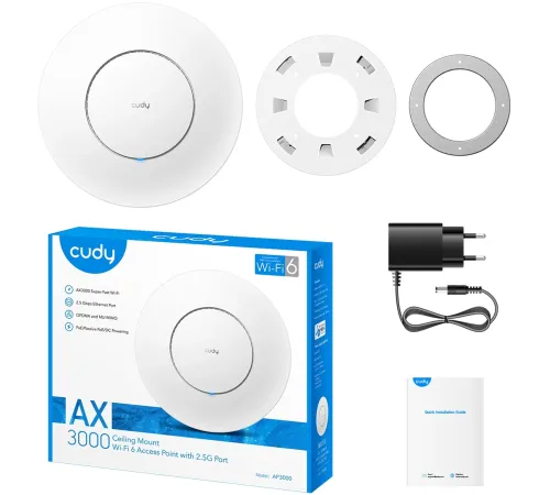 Точка доступа Cudy AP3000 AX3000 10/100/1000/2500BASE-T белый