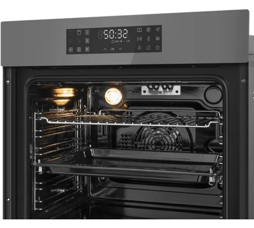 Духовой шкаф Электрический Maunfeld EOEH7614LGR серый