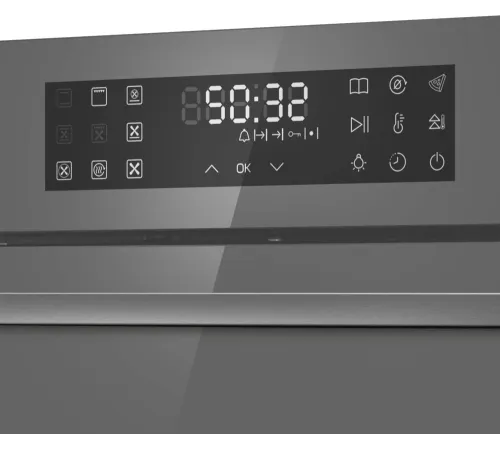 Духовой шкаф Электрический Maunfeld EOEH7614LGR серый