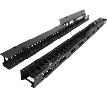 Кабельный органайзер вертикальный Lanmaster TWT-CBB-DVO-47U/M односторонний пальцы 47U шир.:19" глуб.:155мм (упак.:2шт)