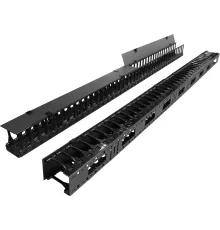 Кабельный органайзер вертикальный Lanmaster TWT-CBB-DVO-47U/M односторонний пальцы 47U шир.:19" глуб.:155мм (упак.:2шт)
