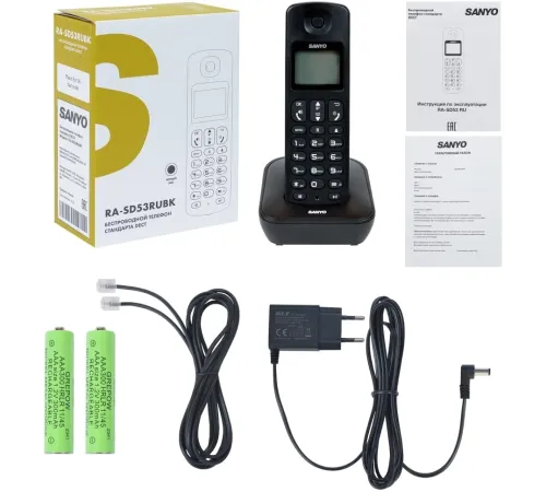 SANYO RA-SD53RUBK Бпроводной телефон стандарта DECT SANYO RA-SD53RUBK Бпроводной телефон стандарта DECT
