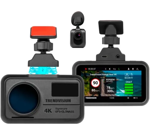 Видеорегистратор с радар-детектором TrendVision DriveCam Real 4K Signature LNA GPS ГЛОНАСС Видеорегистратор с радар-детектором TrendVision DriveCam Real 4K Signature LNA GPS ГЛОНАСС