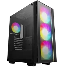 Корпус Deepcool MATREXX 55 V4 черный без БП E-ATX 2xUSB2.0 1xUSB3.0 audio bott PSU