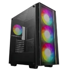 Корпус Deepcool MATREXX 55 V4 MESH черный без БП E-ATX 2xUSB2.0 1xUSB3.0 audio bott PSU
