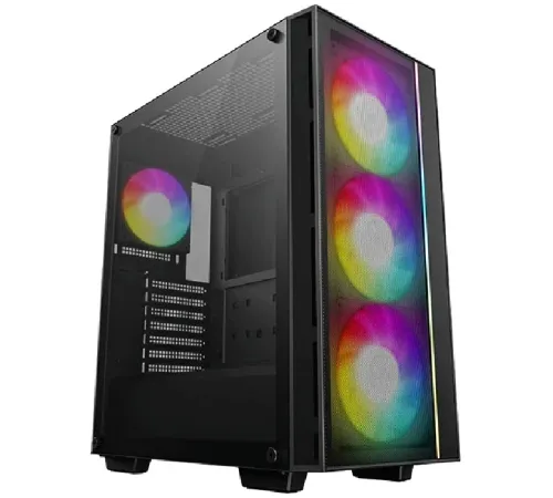 Корпус Deepcool MATREXX 55 V4 MESH черный без БП E-ATX 2xUSB2.0 1xUSB3.0 audio bott PSU