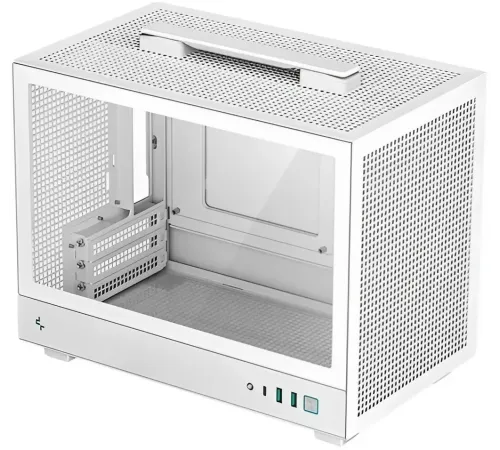 Корпус Deepcool CH160WH белый без БП miniITX 7x120mm 2x140mm 1xUSB3.0 audio bott PSU