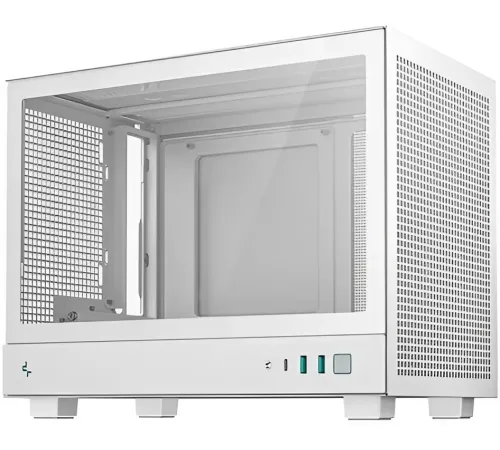 Корпус Deepcool CH160WH белый без БП miniITX 7x120mm 2x140mm 1xUSB3.0 audio bott PSU