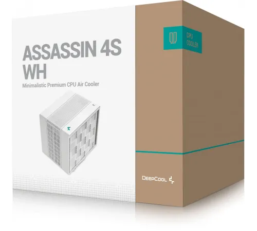Устройство охлаждения(кулер) Deepcool Assassin 4S Soc-AM5/AM4/1151/1200/2066/1700 белый 4-pin 29.3dB Al+Cu 250W 1380gr Ret Устройство охлаждения(кулер) Deepcool Assassin 4S Soc-AM5/AM4/1151/1200/2066/1700 белый 4-pin 29.3dB Al+Cu 250W 1380gr Ret