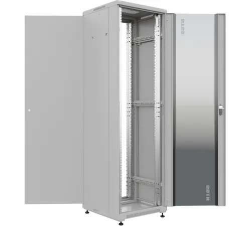 Шкаф коммутационный NTSS Премиум (NTSS-R32U6060GS) напольный 32U 600x600мм пер.дв.стекл металл 900кг серый 69кг Шкаф коммутационный NTSS Премиум (NTSS-R32U6060GS) напольный 32U 600x600мм пер.дв.стекл металл 900кг серый 69кг
