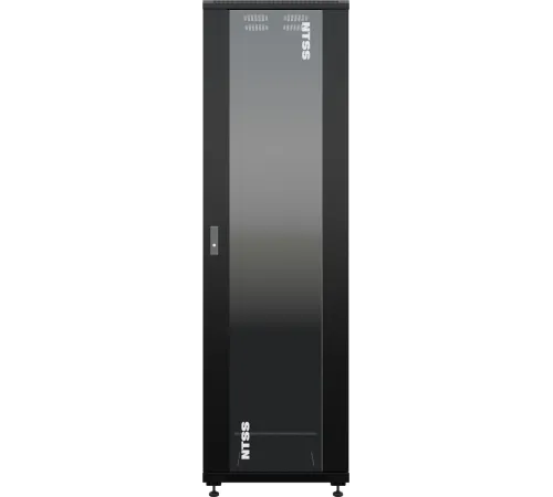 Шкаф серверный NTSS Премиум (NTSS-R42U6080GS-BL) напольный 42U 600x800мм пер.дв.стекл металл 900кг черный 99кг Шкаф серверный NTSS Премиум (NTSS-R42U6080GS-BL) напольный 42U 600x800мм пер.дв.стекл металл 900кг черный 99кг