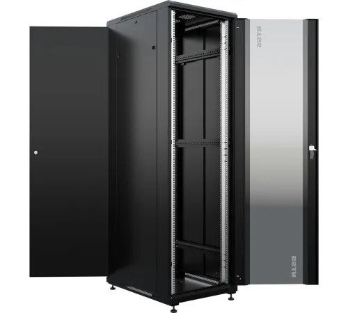 Шкаф серверный NTSS Премиум (NTSS-R42U6080GS-BL) напольный 42U 600x800мм пер.дв.стекл металл 900кг черный 99кг Шкаф серверный NTSS Премиум (NTSS-R42U6080GS-BL) напольный 42U 600x800мм пер.дв.стекл металл 900кг черный 99кг