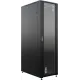 Шкаф серверный NTSS Премиум (NTSS-R42U80100GS-BL) напольный 42U 800x1000мм пер.дв.стекл металл 900кг черный 160кг