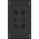 Шкаф серверный NTSS Премиум (NTSS-R42U80100GS-BL) напольный 42U 800x1000мм пер.дв.стекл металл 900кг черный 160кг