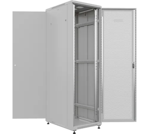 Шкаф серверный NTSS Премиум (NTSS-R22U6080PD) напольный 22U 600x800мм пер.дв.перфор. металл 900кг серый 710мм 54кг