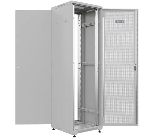 Шкаф коммутационный NTSS Премиум (NTSS-R42U6060PD) напольный 42U 600x600мм пер.дв.перфор. металл 900кг серый 510мм 86кг Шкаф коммутационный NTSS Премиум (NTSS-R42U6060PD) напольный 42U 600x600мм пер.дв.перфор. металл 900кг серый 510мм 86кг