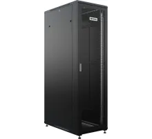 Шкаф серверный NTSS Премиум (NTSS-R42U60100PD/PDD-BL) напольный 42U 600x1000мм пер.дв.перфор. задн.дв.перфор.2-хст. 900кг черный 111кг