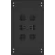 Шкаф серверный NTSS Премиум (NTSS-R42U60100PD/PDD-BL) напольный 42U 600x1000мм пер.дв.перфор. задн.дв.перфор.2-хст. 900кг черный 111кг