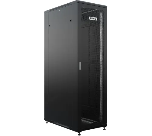 Шкаф серверный NTSS Премиум (NTSS-R42U60120PD/PDD-BL) напольный 42U 600x1200мм пер.дв.перфор. металл 900кг серый 150кг