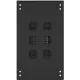 Шкаф серверный NTSS Премиум (NTSS-R42U60120PD/PDD-BL) напольный 42U 600x1200мм пер.дв.перфор. металл 900кг серый 150кг