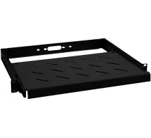 Полка выдвижная NTSS NTSS-MSKB-U-BL 1U нагр.:20кг. 19" 250мм черный
