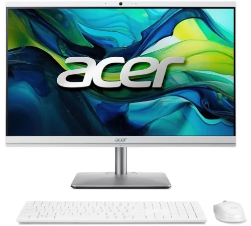 Моноблок Acer Aspire C27-195ES 27" Full HD Core Ultra 5 125U (3.6) 16Gb SSD512Gb UHDG CR Eshell GbitEth WiFi BT 180W клавиатура мышь Cam серебристый 2560x1440