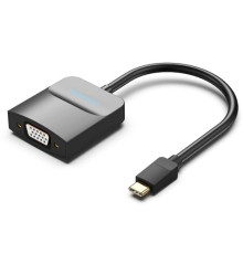 Мультимедиа конвертер Vention USB Type C M/VGA 15F, Черный Vention USB Type C M / VGA 15F (TDDBB)