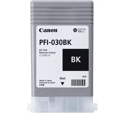 Картридж струйный Canon PFI-030BK 3489C001АА черный (55мл) для Canon imagePROGRAF TA-20, TA-30, TM-240, TM-340.
