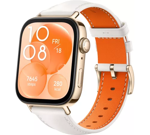 Смарт-часы Huawei Watch Fit 3 Solo-B19V 1.82" AMOLED корп.золотистый рем.белый разм.брасл.:120-190 мм (55020CDT)