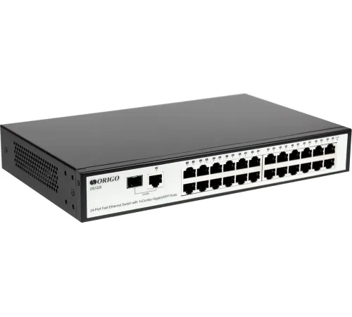 ORIGO OS1225/A1A Неуправляемый коммутатор 24x100Base-TX, 1xCombo 1000Base-T/SFP, корпус металл