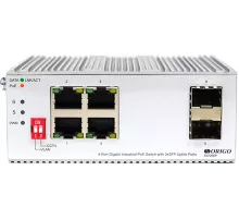 ORIGO OI2206P/120W/A1A Промышленный неуправляемый PoE-коммутатор 4x1000Base-T PoE+, 2x1000Base-X SFP, PoE-бюджет 120 Вт