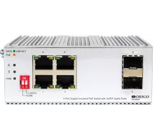 ORIGO OI2206P/60W/A1A Промышленный неуправляемый PoE-коммутатор 4x1000Base-T PoE+, 2x1000Base-X SFP, PoE-бюджет 60 Вт