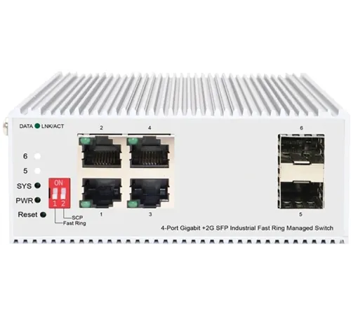 ORIGO OI3106/A1A Промышленный управляемый L2 коммутатор 4x1000Base-T, 2x1000Base-X SFP