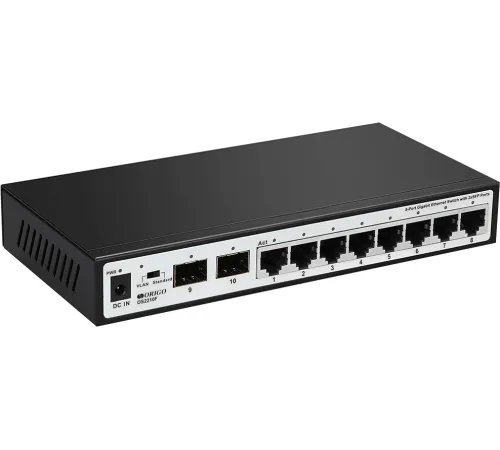 ORIGO OS2210F/A1A Неуправляемый коммутатор 8x1000Base-T, 2x1000Base-X SFP