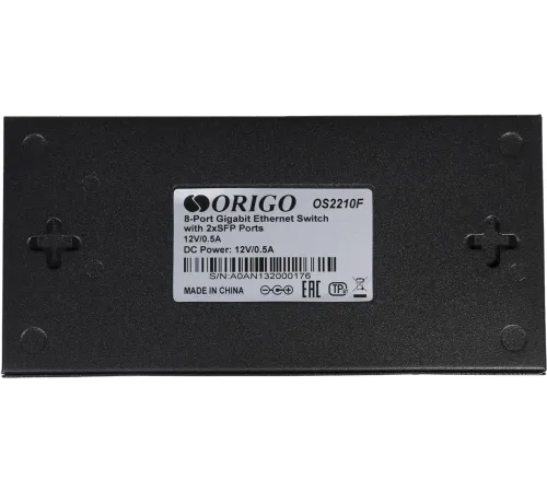 ORIGO OS2210F/A1A Неуправляемый коммутатор 8x1000Base-T, 2x1000Base-X SFP