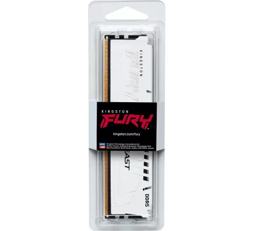 Память DDR5 32GB 6000MHz Kingston KF560C36BWE-32 Fury Beast White Expo RTL PC5-48000 CL36 DIMM 288-pin 1.35В dual rank Ret