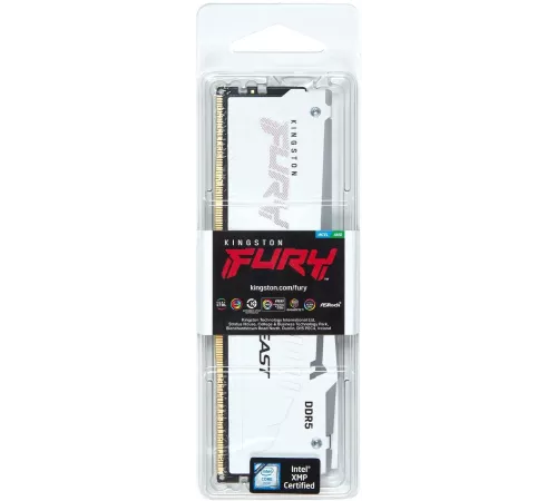 Память DDR5 32GB 6000MHz Kingston KF560C36BWEA-32 Fury Beast White Expo RTL PC5-48000 CL36 DIMM 288-pin 1.35В dual rank Ret