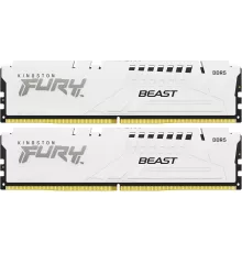 Память DDR5 2x16GB 5600MHz Kingston KF556C36BWEK2-32 Fury Beast White Expo RTL PC5-44800 CL36 DIMM 288-pin 1.25В kit single rank Ret