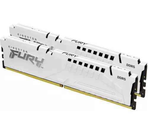 Память DDR5 2x16GB 5600MHz Kingston KF556C36BWEK2-32 Fury Beast White Expo RTL PC5-44800 CL36 DIMM 288-pin 1.25В kit single rank Ret