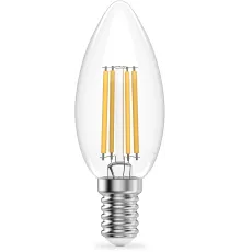 Лампа филам. Gauss Filament 12Вт цок.:E14 свеча св.свеч.бел.нейт. (упак.:10шт) (32122)