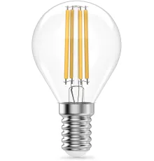 Лампа филам. Gauss Filament 12Вт цок.:E14 шар св.свеч.бел.теп. (упак.:10шт) (52112)