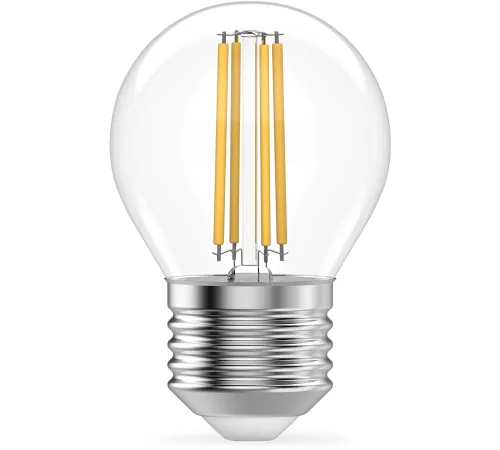 Лампа филам. Gauss Filament 12Вт цок.:E27 шар св.свеч.бел.нейт. (упак.:10шт) (52222)